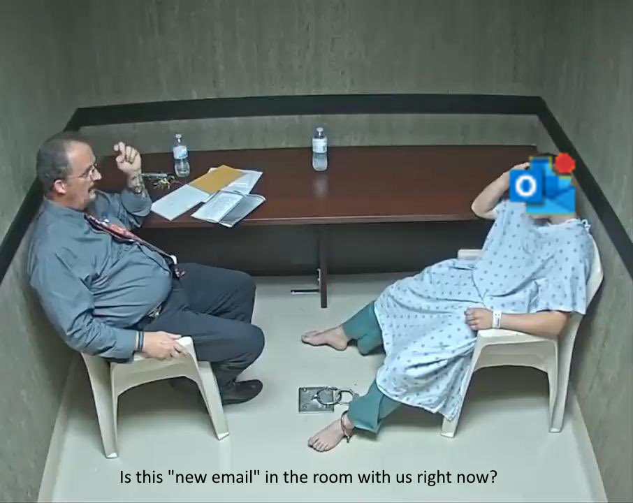 There's never a new mail.