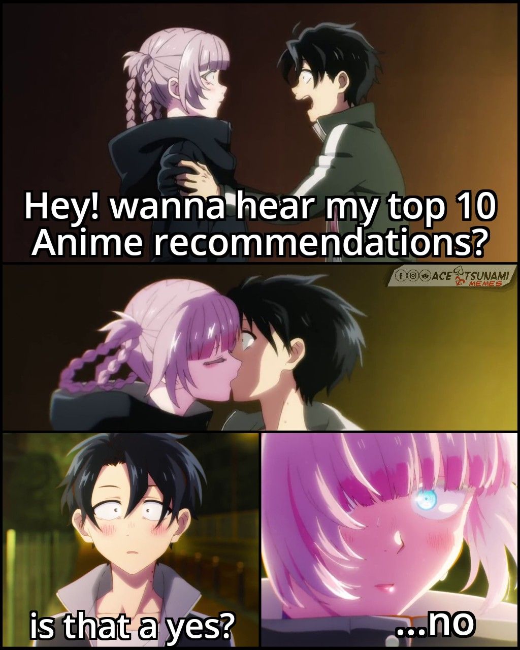 She just wanted to shut him up