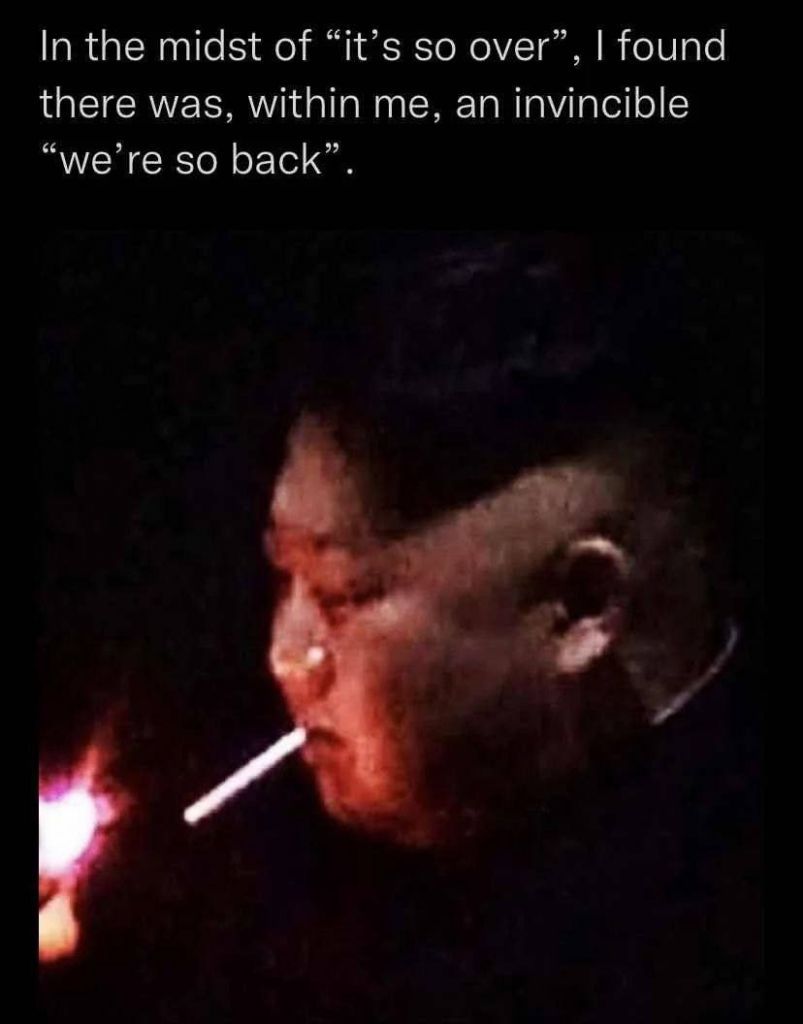 We are so back!