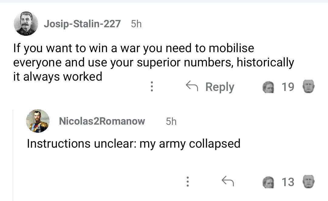 Historically it didn't