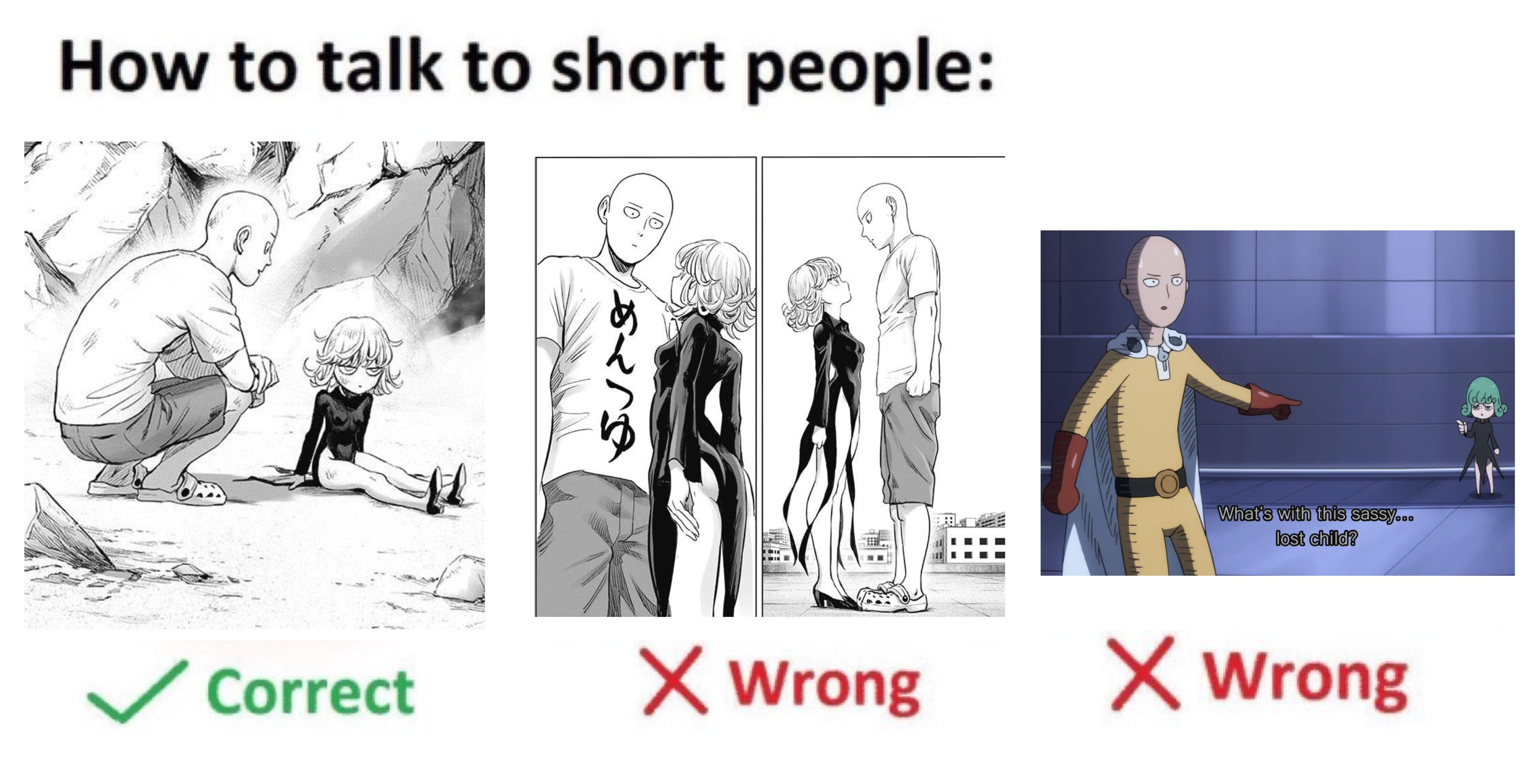Tatsumaki be getting shorter