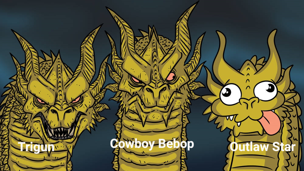 90's Space Western Anime be like