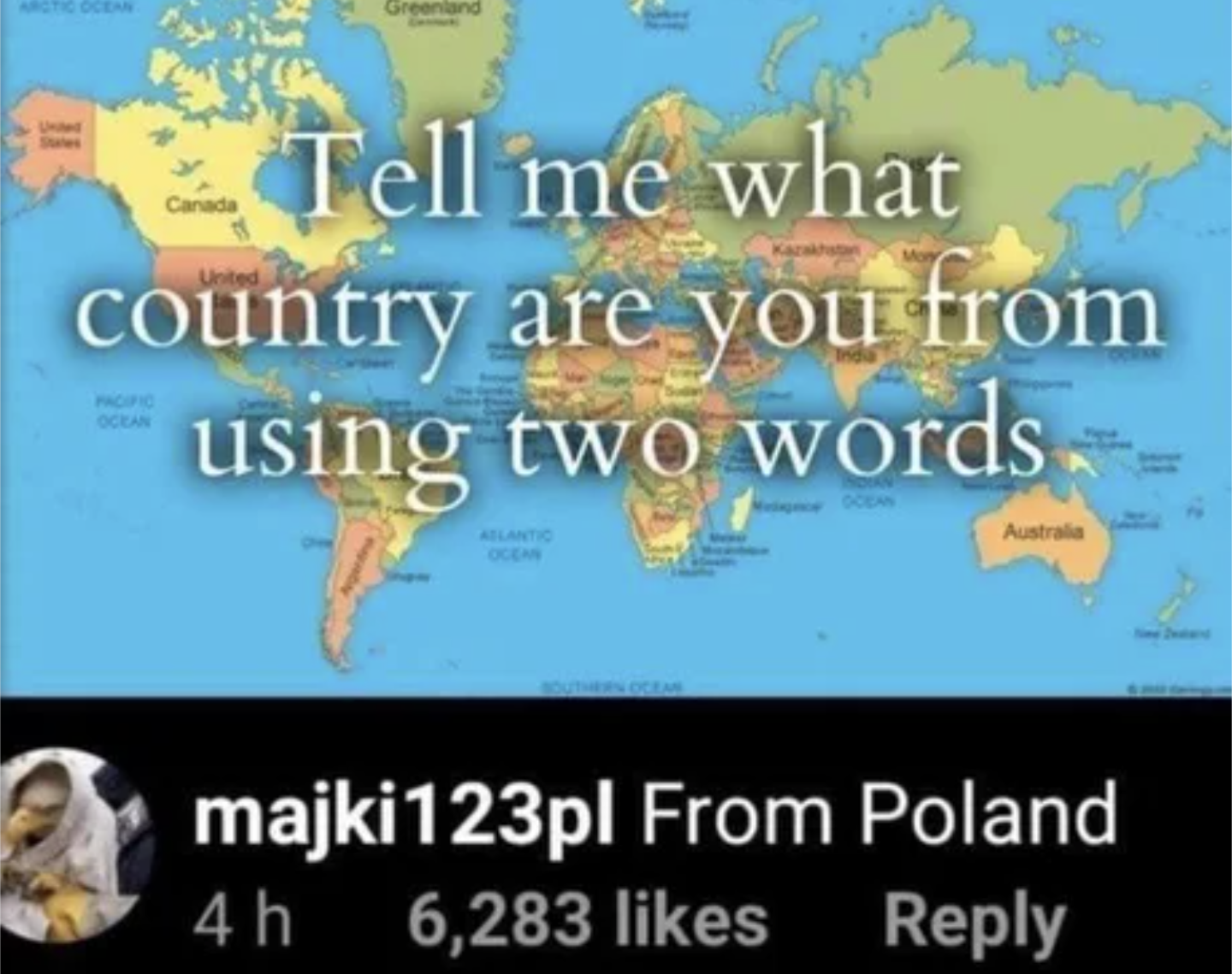 How are you from? I'm from good.