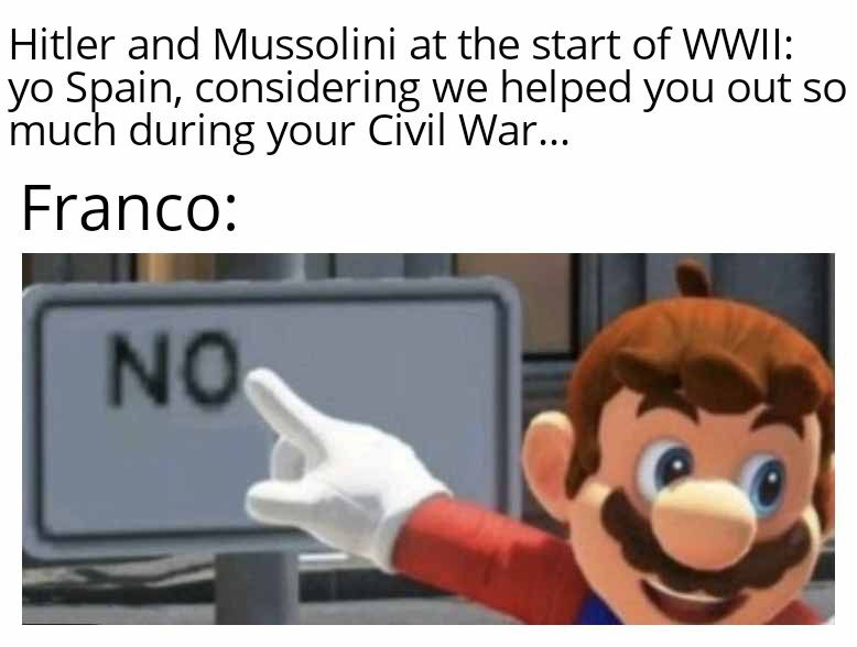 I find it fascinating how Europe just allowed Franco to stay in power until his death in 1975