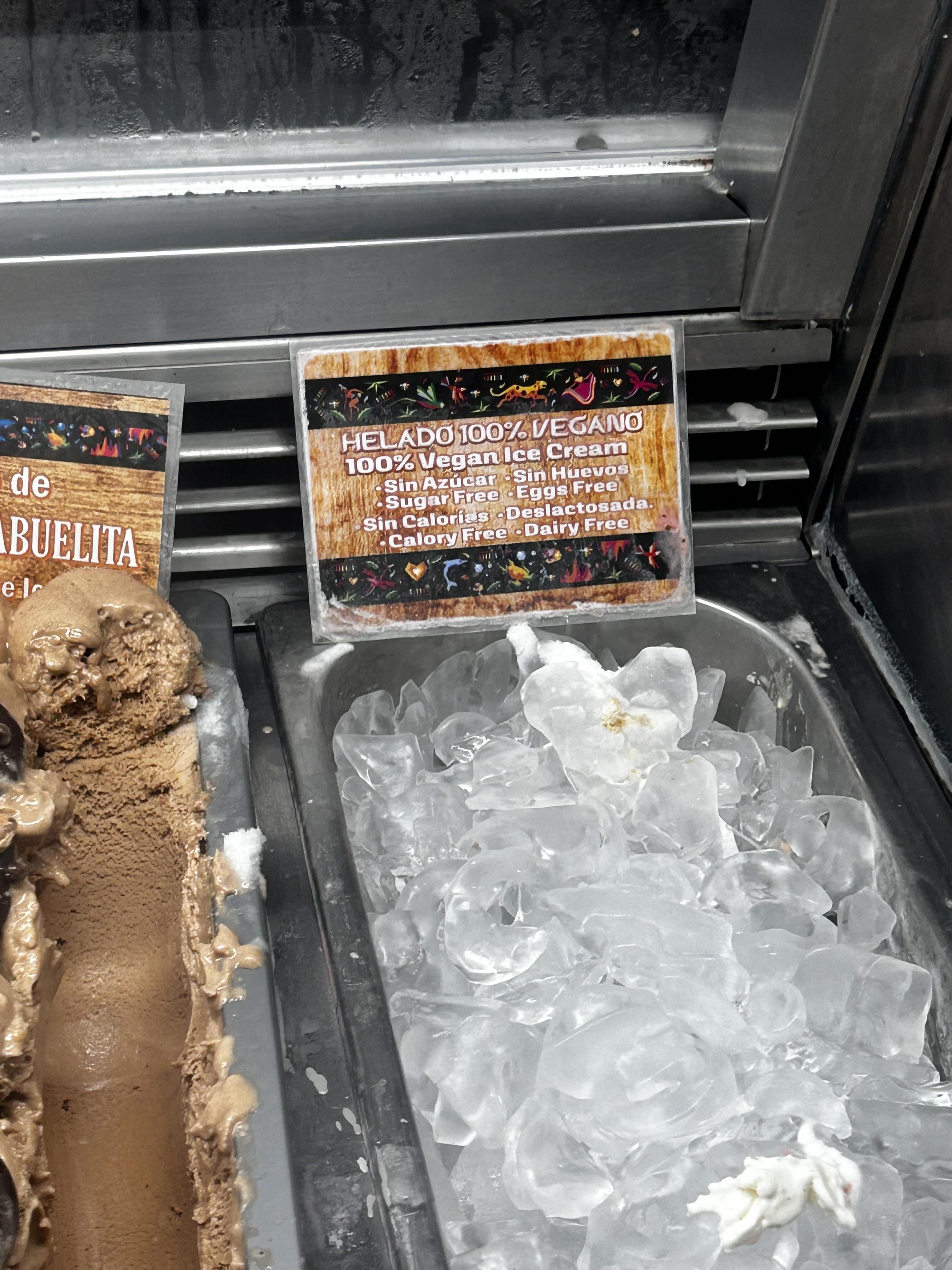 This vegan ice cream in a buffet