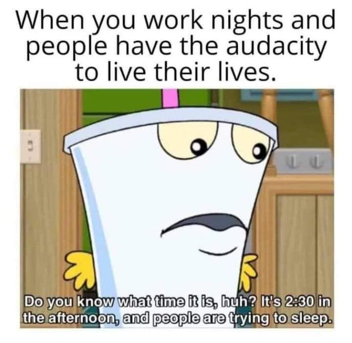 I'm basically a vampire at this point