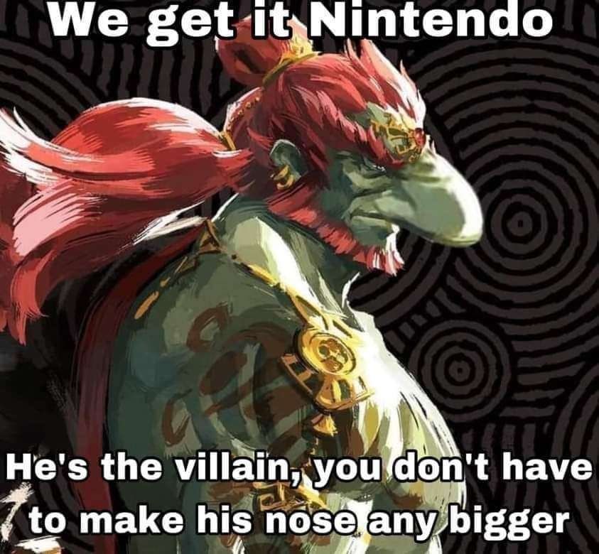 the bigger the nose the eviler the villain