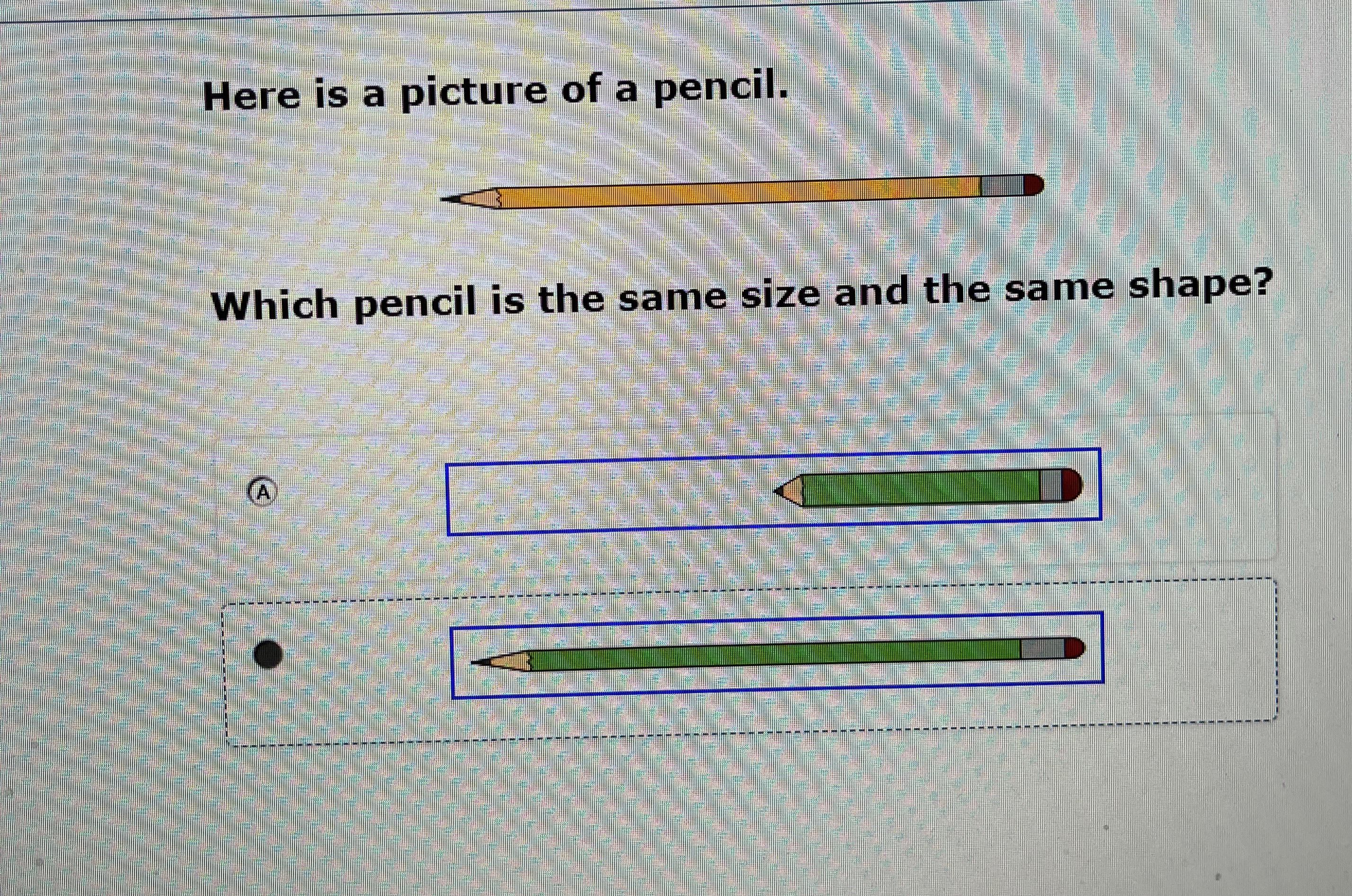 Our 8th grade practice math test.