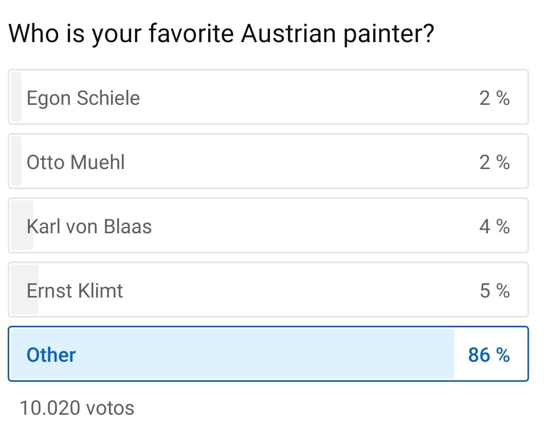 Ho is your favorite Austrian painter?