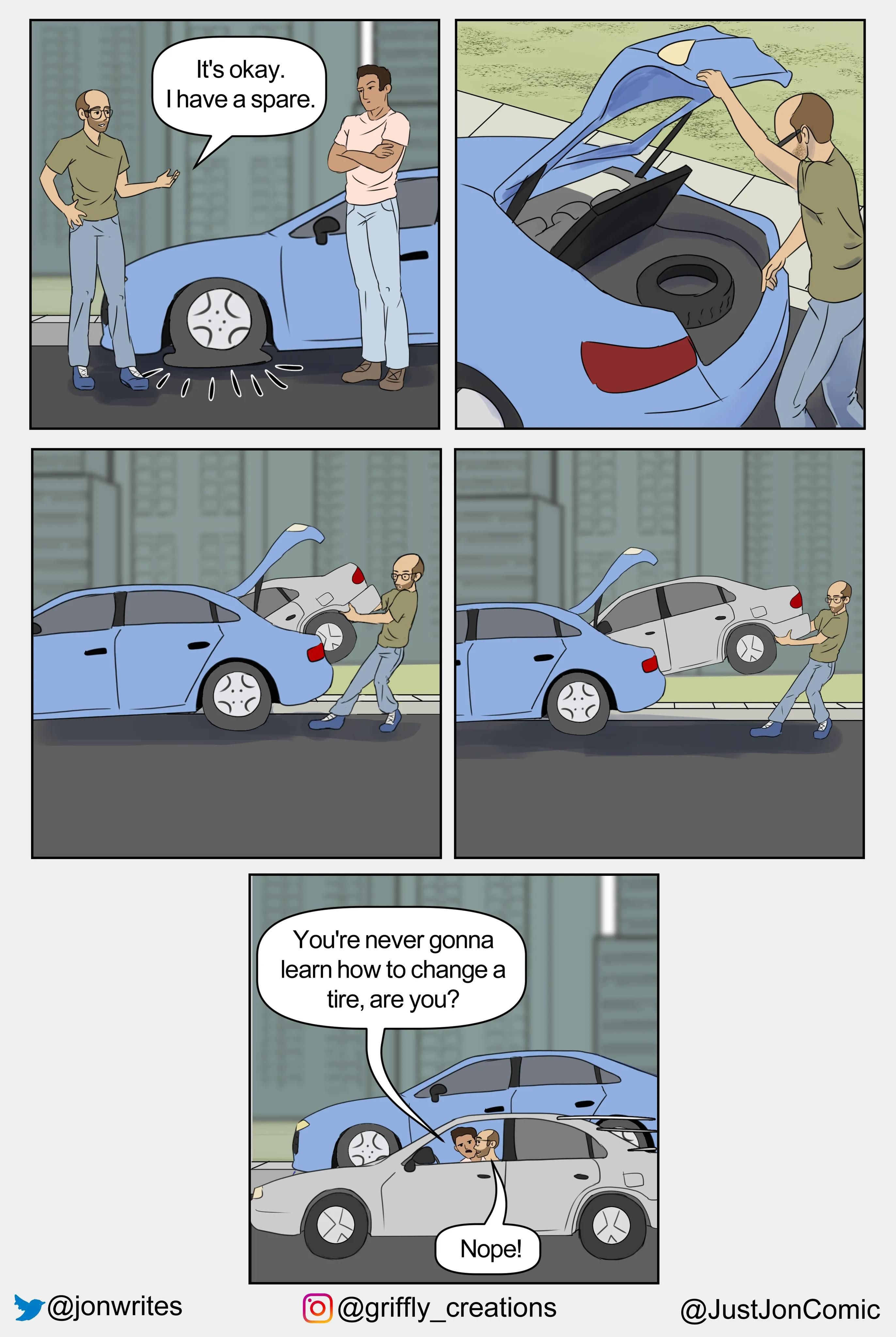 Changing a tire