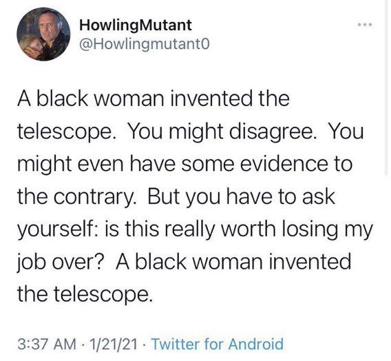 A black woman invented the telescope