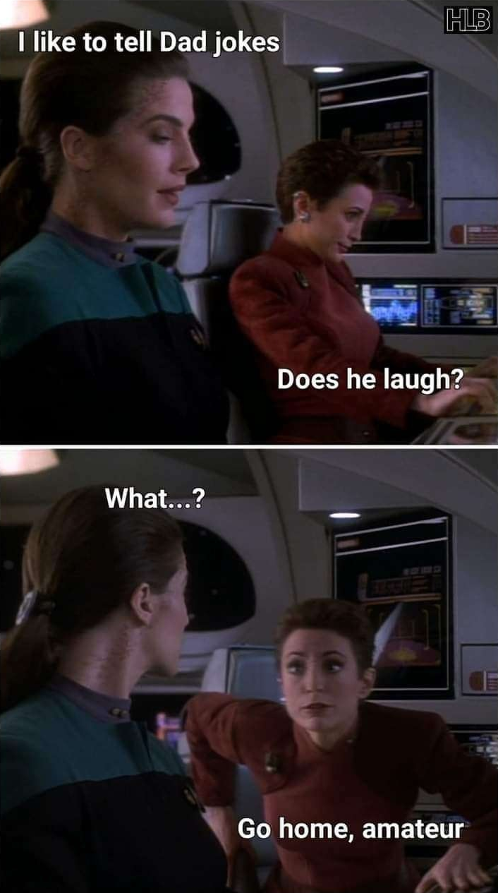 Why would he laugh? All she said was "jokes"