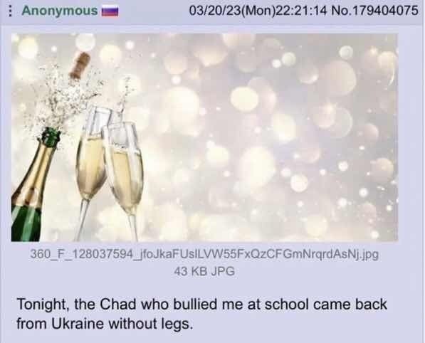 Anon celebrates