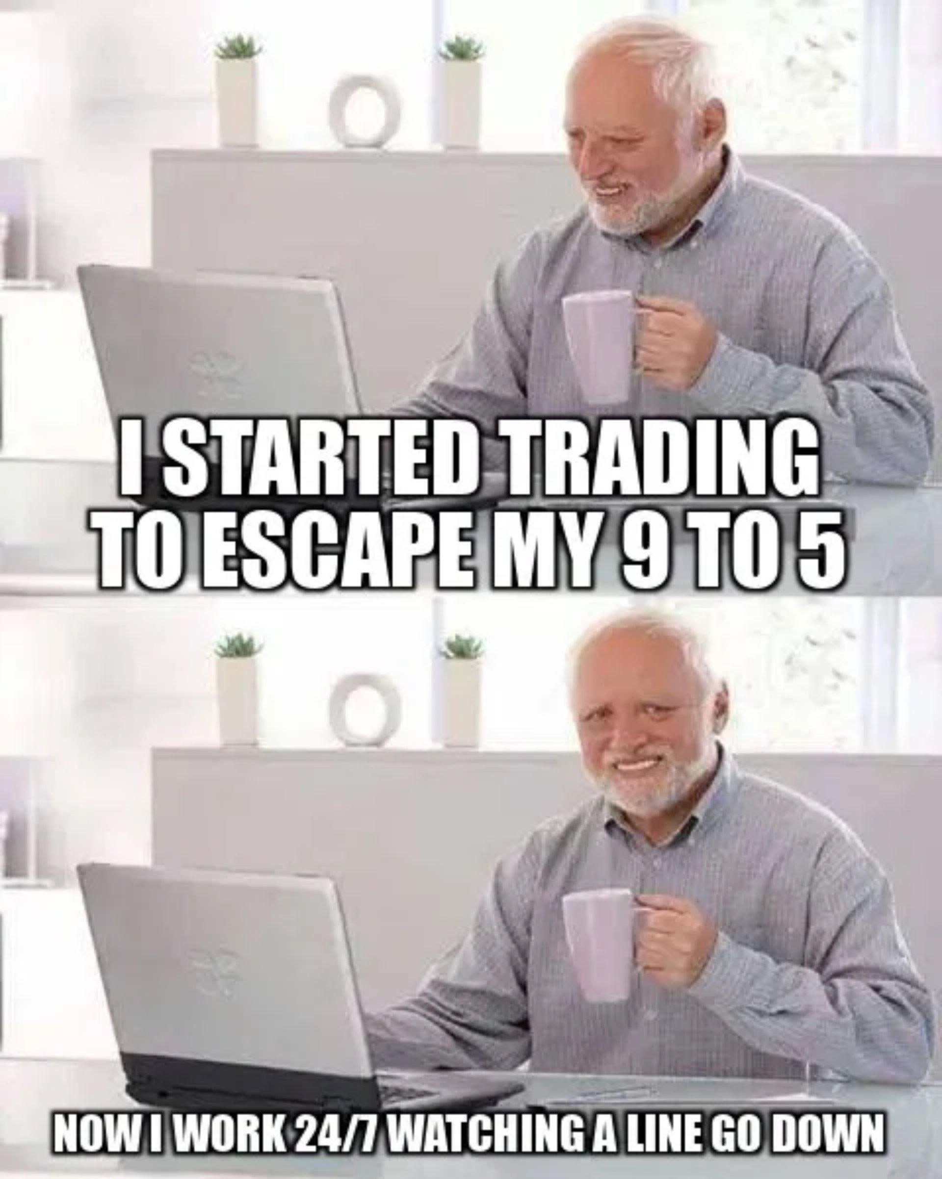 Buy the 'Escaped the 9-to-5' format! This one's going down (just like my portfolio)