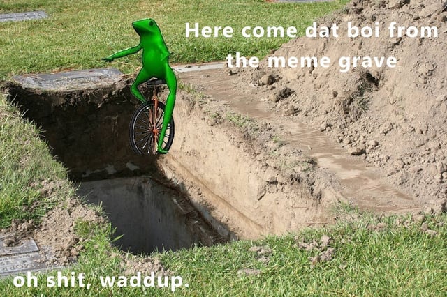 dat boi memes are back from the meme grave!!! BUY BUY BUY for quick profit!!