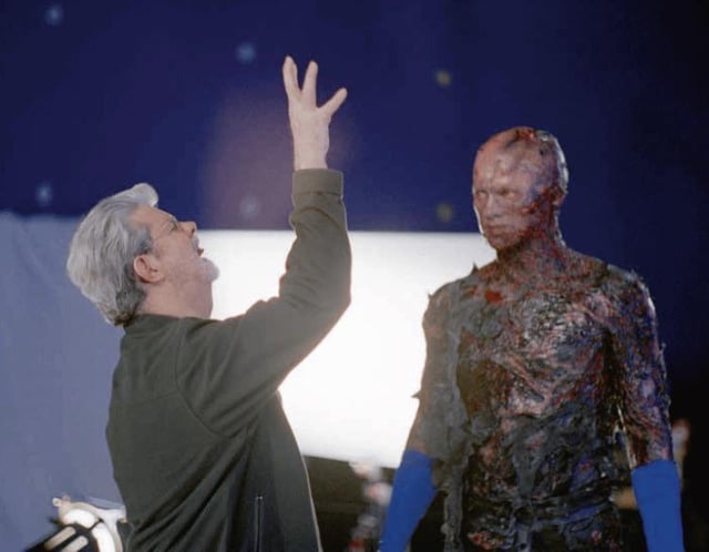 Short Mel Gibson talking to Bloody Jesus, invest in George Lucas talking to Hayden Christensen for Revenge of the Sith