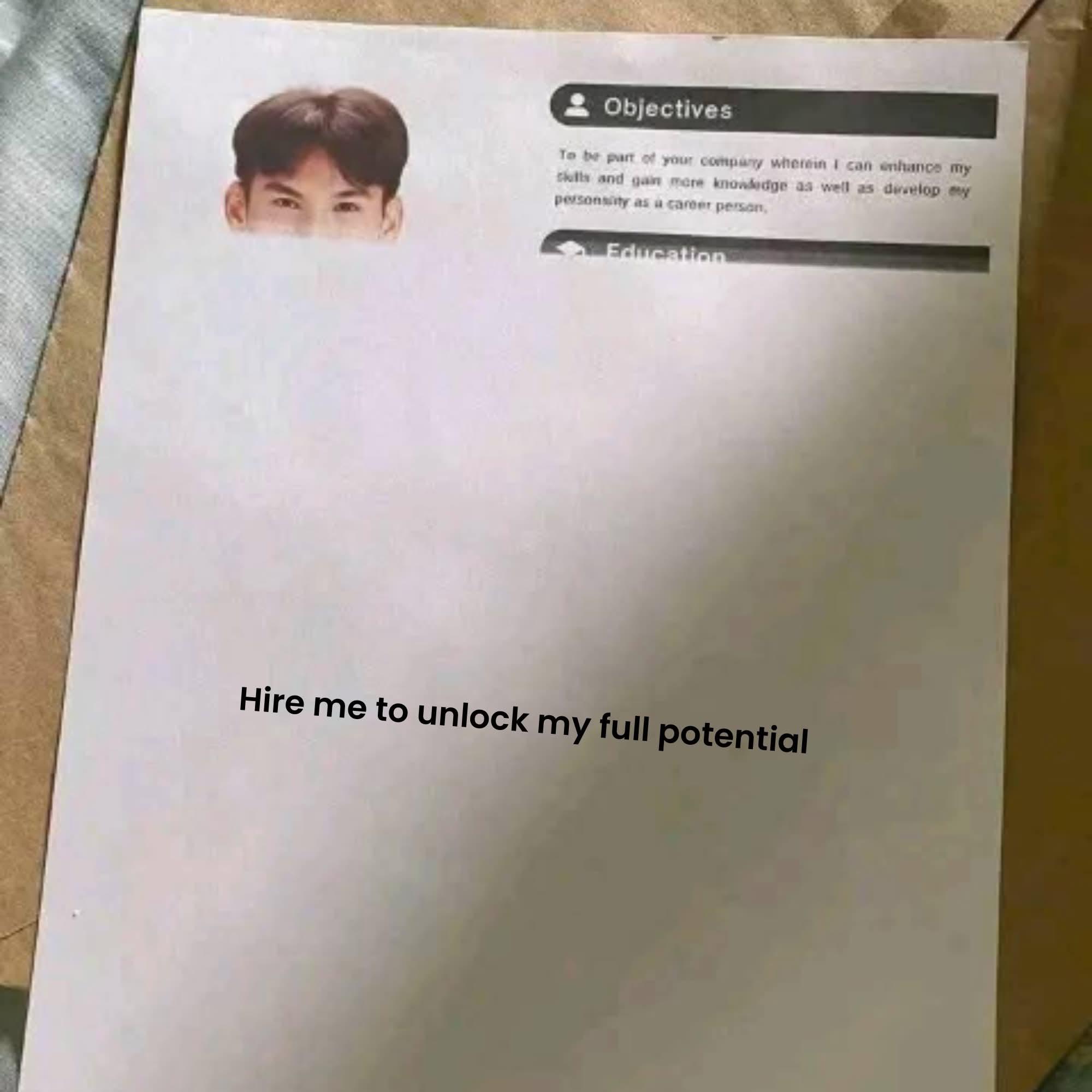 Invest in this bold resume format