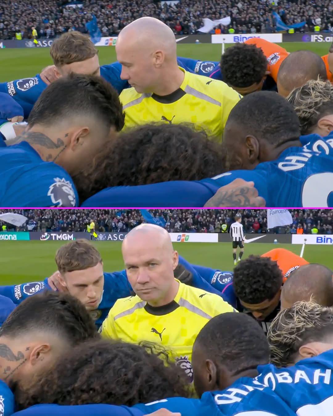 The Chelsea team talk referee