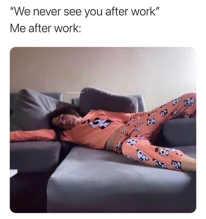 Invest in sleep not at work