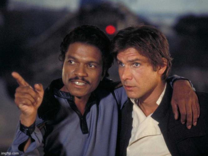 Invest in this Han Solo and Lando template