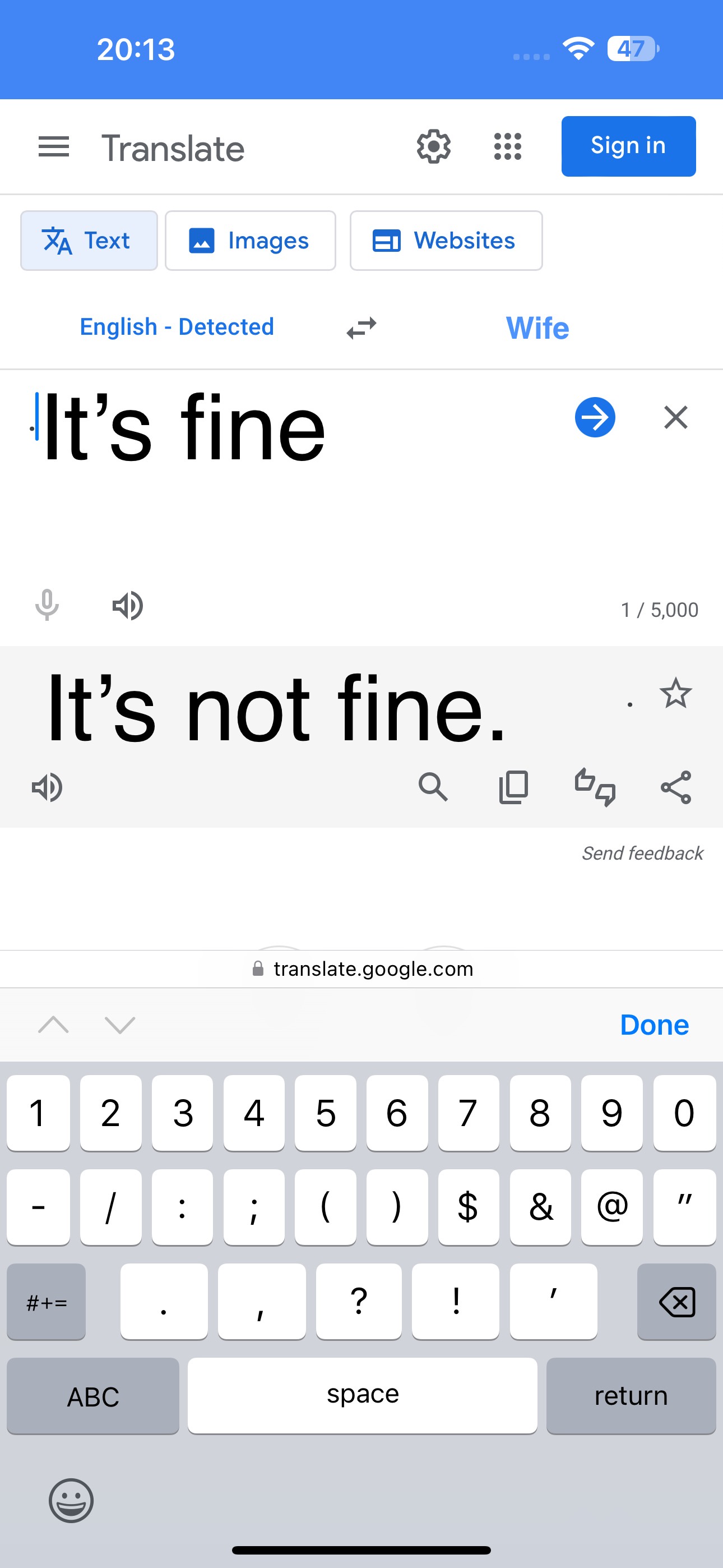 New format: Translate