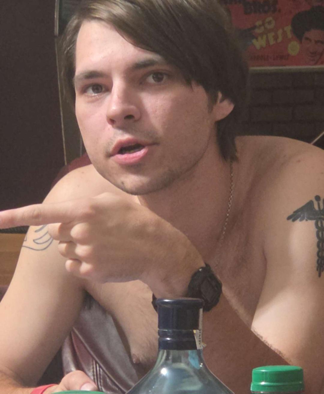 Me pointing at my cat