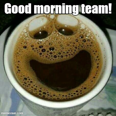 This smile is sponsored by caffeine