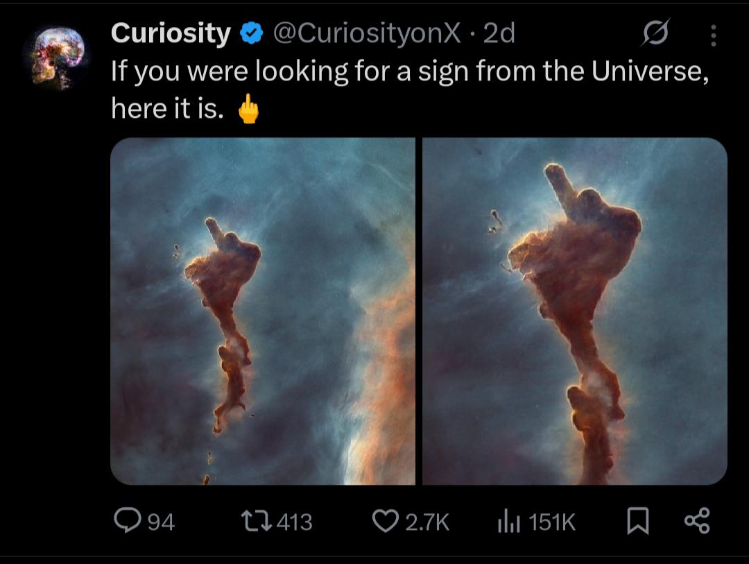 Is that a signal from universe