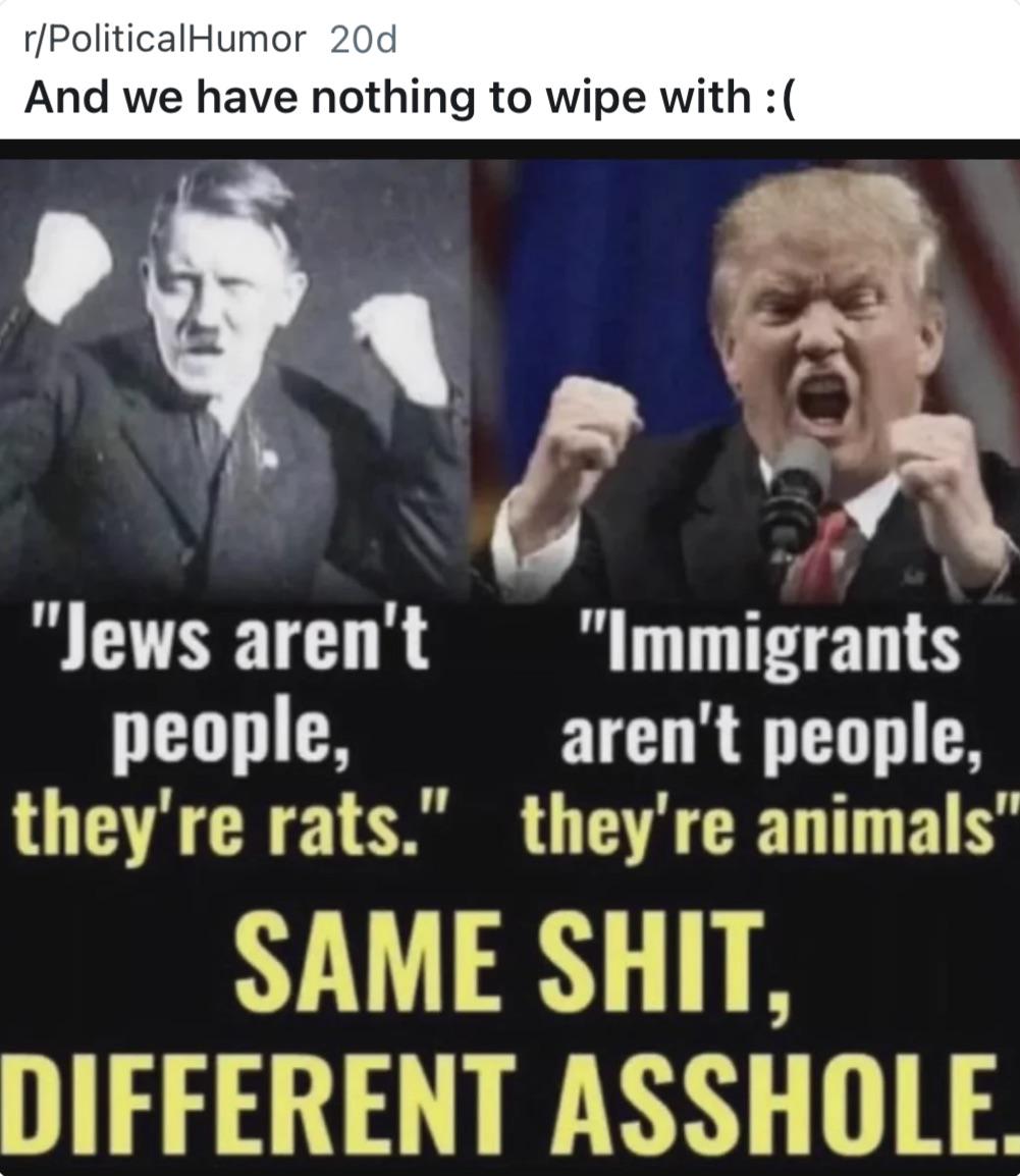 And we have nothing to wipe with