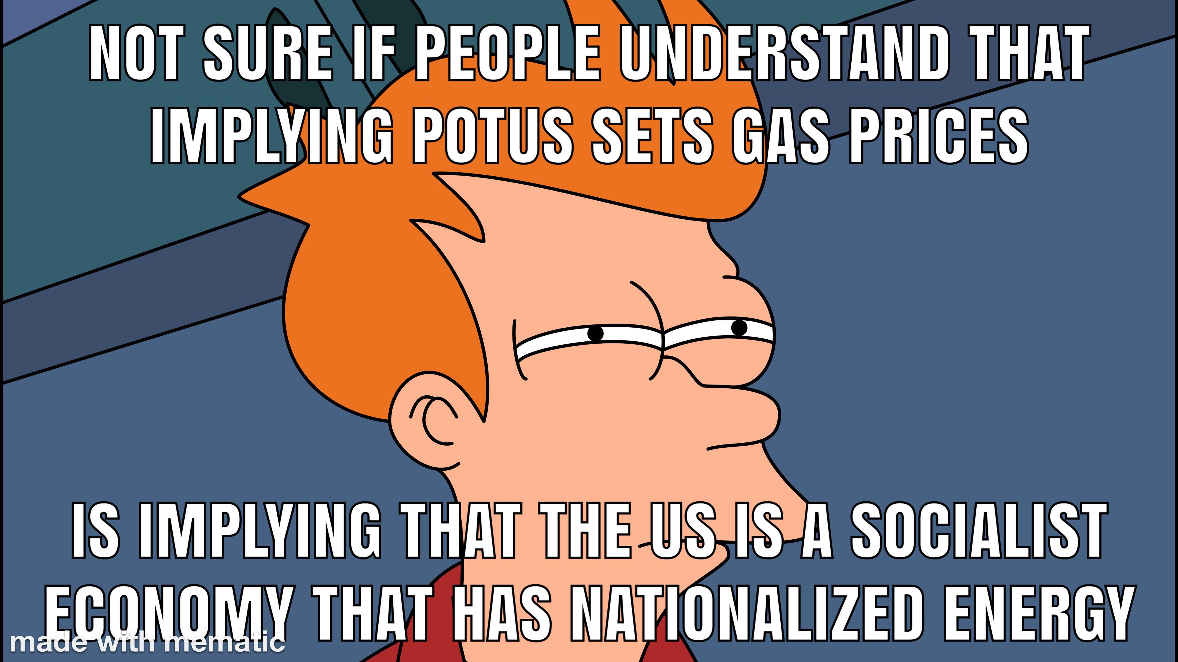 Blaming POTUS for gas prices is showing the depth of your ignorance. By the way, lower than they’ve been in a while.