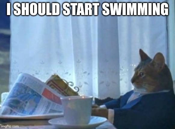 Watching male Olympians getting out of the pool