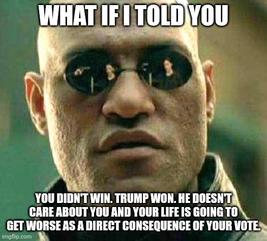 A message to Trump voters.