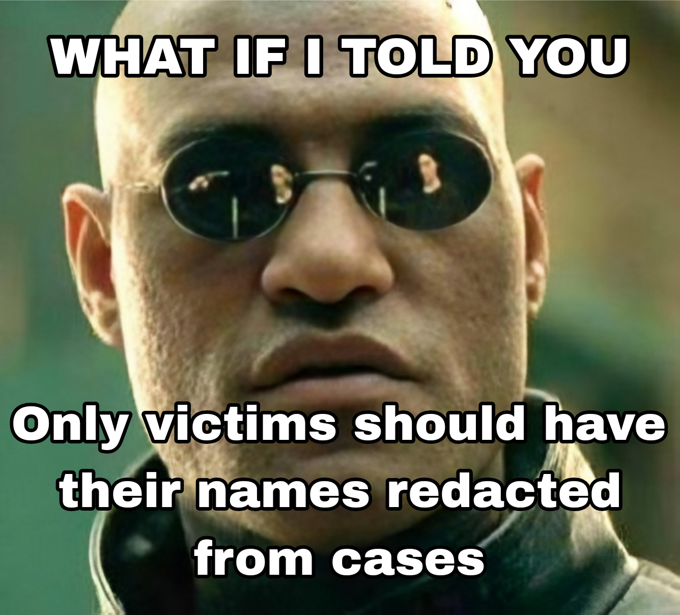 Who else has any faith left in the government, legal or justice system...