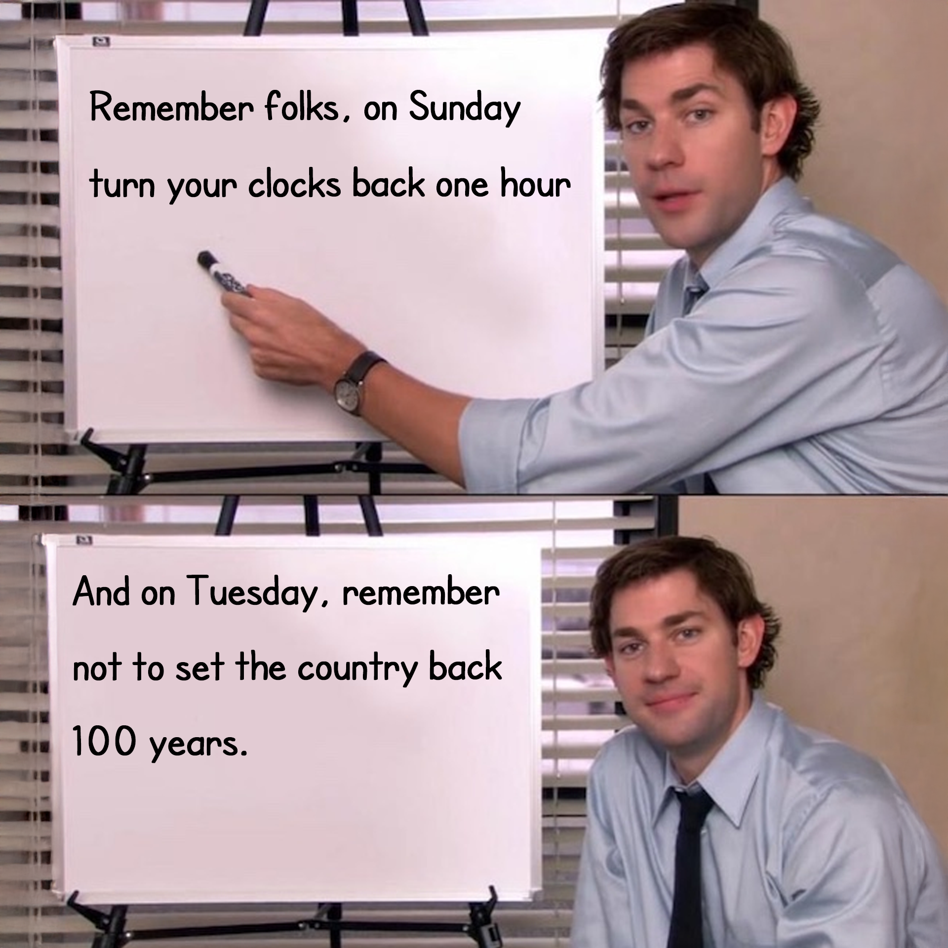 Daylight saving time is temporary...voting consequences aren't