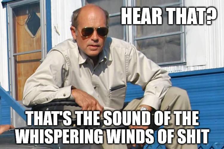 Whenever the press sec tries to spin the latest grift
