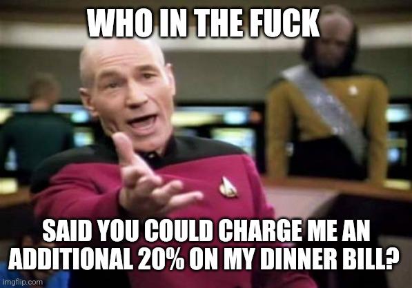 I just went out to eat at a restaurant the last time...