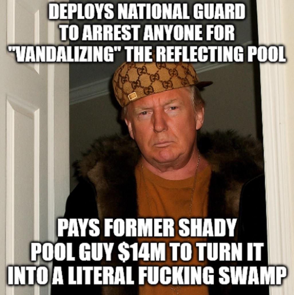 Trump deploys National Guard to protect the Capitol Reflecting Pool from vandals