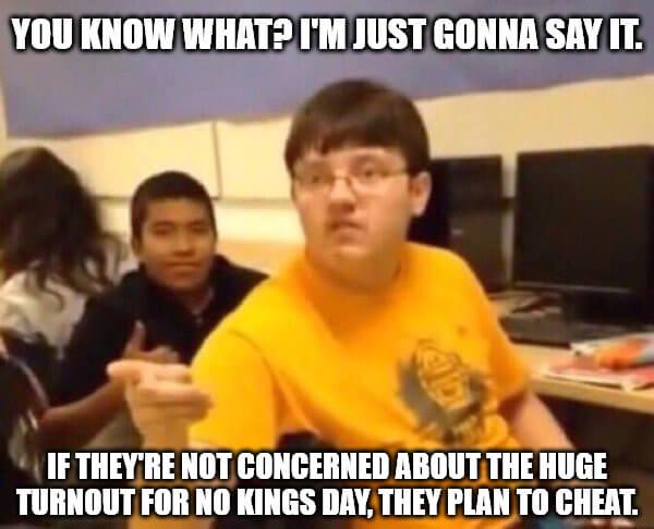 No concern for the midterms, eh?