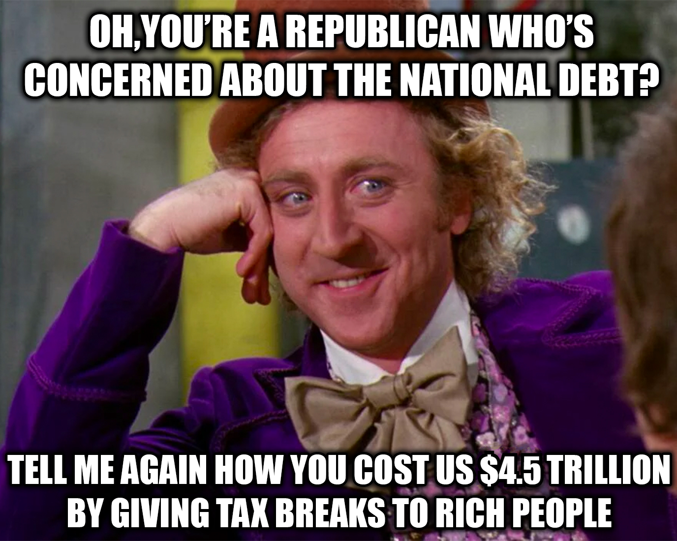 I don't ever wanna hear about the national debt from them ever again