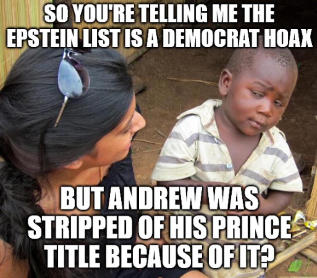 Nothing to see here folks.  Just a former prince being stripped of his title over a hoax