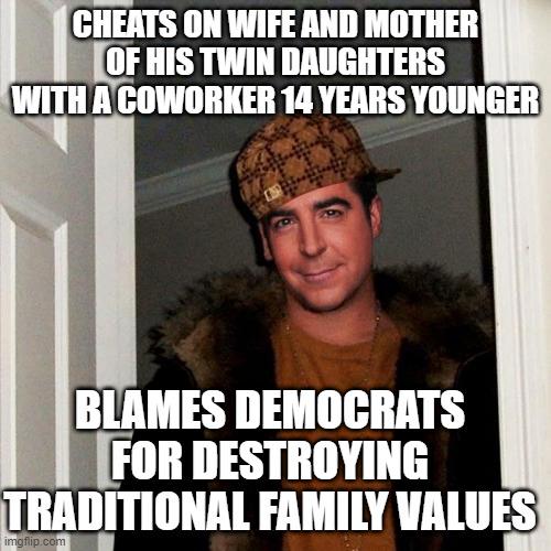 Scumbag Fox News Host Jesse Watters - He even said he deflated his coworkers tires so he could drive her home.