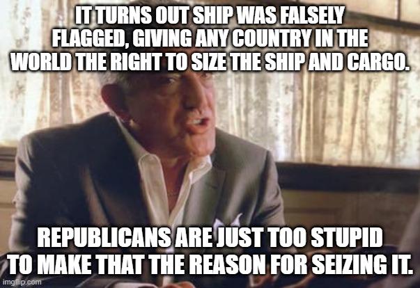 Poor Republicans elected a leader too stupid to "tell it like it is" in the rare occasion doing so would benefit them.