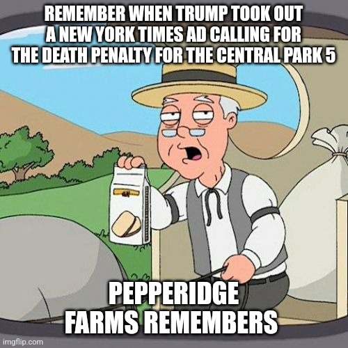 [Anti Trump post] Donald Trump wanted New York to reinstate the death penalty over 5 innocent guys because he's racist.