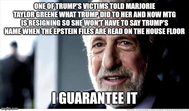 Marjorie Taylor Greene is resigning and the timing is suspicious.