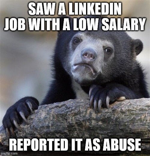 Low salary is abuse