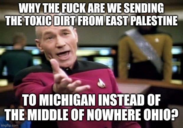 So much for "Great Lakes" We don't want your toxic trash Ohio