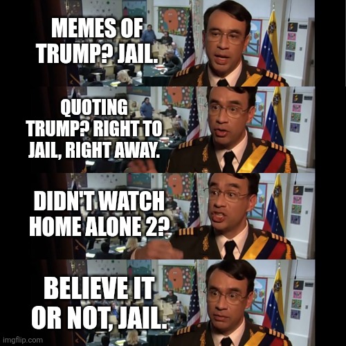 After a Tennessee man went to jail for a meme quoting Trump.