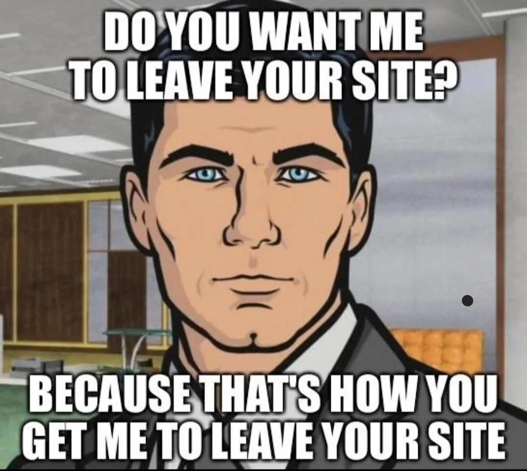 Sites that want you to log in with Facebook to continue..