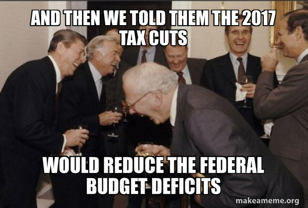 Congress basically flipped the CBO their middle finger so they cut give enormous tax breaks to businesses