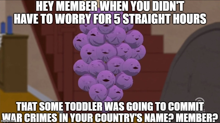 I hope the kids of everyone who voted for him get drafted. Sincerely.